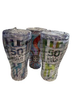 Royal Caribbean 50 Years Bold 1969–2019 Coca-Cola Save The Waves Tumbler Set